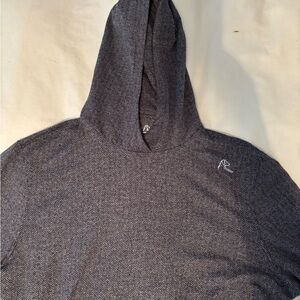 Rhoback hearingbone Gray Hooded Sweatshirt